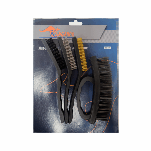 JUEGO CEPILLOS M.PLASTICO 4 PIEZAS