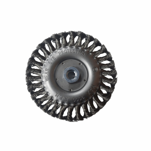 GRATA CIRCULAR TRENZADA ACERO INOX M-ROSCA 6"X3/8" KANGAROO