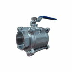 VALVULA DE BOLA EN ACERO INOXIDABLE 4 TORNILLOS