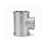 TEE REDUCIDA ACERO NEGRO