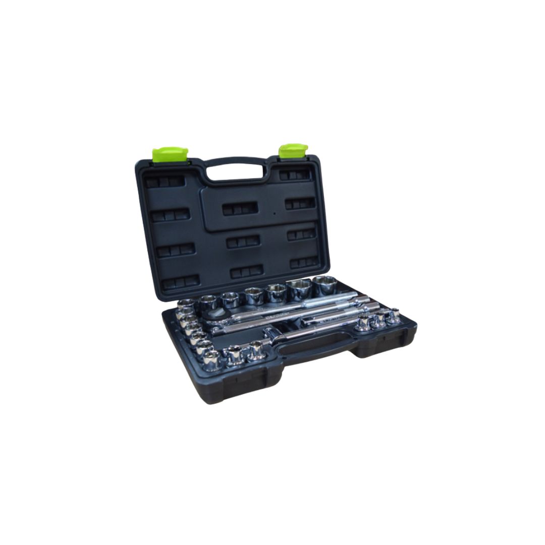 JCM2212.jpg JUEGO COPAS 22 PIEZAS SUPERIOR 12 PUNTAS CUADRANTE 1/2" CR VAN 8 MM-32MM - Imagen 1