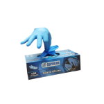 GUANTE SUPERIOR NITRILO AZUL CAJA X 100