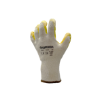 GUANTE SUPERIOR HILAZA CON CAPA LATEX AMARILLO (PAR)